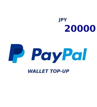 PayPal Wallet JPY 20000 Top Up Key GLOBAL